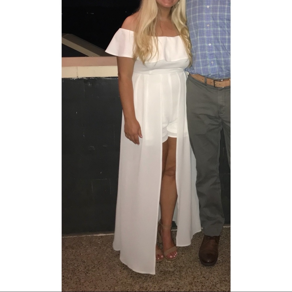 Altar'd State White Romper/Dress (Rehersal Dinner Outfit)